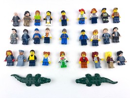 Lot of 27 Lego Minifigures Various People Complete + 2 Alligators VGC - £49.07 GBP