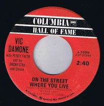 Vic Damone Percy Faith Orchestra On The Street Where You Live 45 rpm Gigi - £3.82 GBP