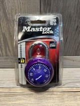 Master Lock 1530DCM Locker School Combination Padlock 1 Pack In Purple - £5.91 GBP