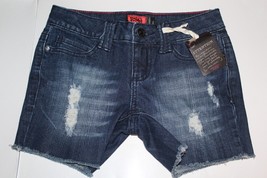 RSQ Dest Mid Cut Cutoff Denim Shorts Size 5 Brand New - £17.58 GBP