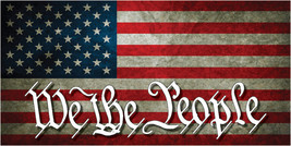 WE THE PEOPLE US Flag Vinyl Decal FULL COLOR - America USA Car Window Truck - $4.90+