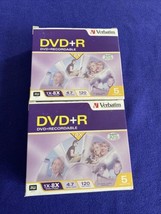NEW! Verbatim DVD+R 10 Pack 4.7 gb 120 min - Factory Sealed! - £5.12 GBP