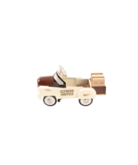 Delivery Truck DieCast Metal Pedal Car 1:10 Brown White Pedal Power Gold... - $232.09 MXN