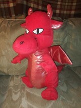 Fiesta Great Wolf Lodge Dragon Plush 18&quot; Red DOESN&#39;T WORK Stuffed Animal Toy... - £20.90 GBP