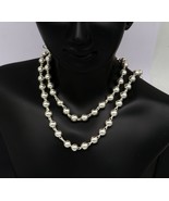 925 sterling silver handmade beaded chain necklace silver ball chain nch 12 - $92.48 CAD+