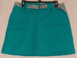 Excellent Womens White Stag Stretch &quot;Teal Bay&quot; Skort W/ Belt Size 14 - £19.82 GBP