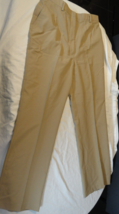 Usn U.S. Navy Flying Cross Tan Dress Khaki Uniform Pants 31&quot;X31.5&quot; 14MR - £21.24 GBP