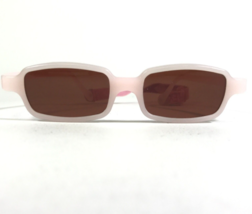 Miraflex Sunglasses NEW BABY 2 Pink Rectangular Frames with Red Lenses - $65.26