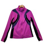 Fila Sport Full Zip Performance Hot Pink Black Long Sleeve Jacket Womens Size M - $19.95