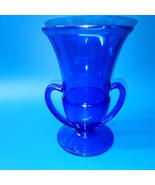 Handmade Moroccan Amphora Table Vase - Cobalt Blue Depression Era - Near... - $62.43 CAD