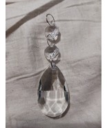 24PCS CLEAR CHANDELIER CRYSTAL LAMP PARTS GLASS HANGING PENDANT beads new - $18.80