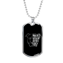 Soul Pitbull Necklace Stainless Steel or 18k Gold Dog Tag 24&quot; Chain - £37.53 GBP+