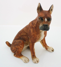 Vintage UCTCI Boxer Dog Ceramic Figurine Japan Made 6.5 in Tall - £21.92 GBP