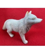 Powerful Amazonite Wolf Shaman Carving For  Strength & Healing - $125.00