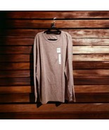 SONOMA Men&#39;s 4XB Supersoft Thermal Long Sleeve Pullover Shirt Light Burg... - $22.76
