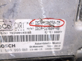 2013..13  FORD FUSION  2.0L   TURBO  / ENGINE COMPUTER.ECU image 3