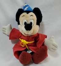 Vintage Walt Disney World Mickey Mouse Fantasia Wizard  Plush 12&quot; - £6.80 GBP