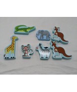 Lot Of (7) Melissa And Doug Noah&#39;s Wooden Animals 2-4&quot; - £9.44 GBP