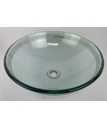 Bathroom Glass Vessel Sink Drain Faucet Clear Tempered Combo Basin Bowl ... - $2,360.70 MXN
