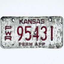  United States Kansas Permanent Power Unit License Plate PWR 95431 - £14.69 GBP