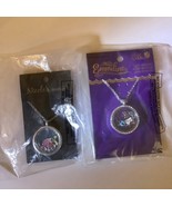 2 Glass Locket Pendants Charms Necklace in Bags - $20.00