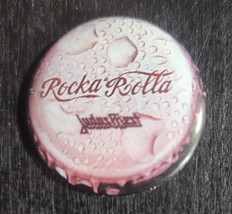JUDAS PRIEST VINTAGE 1980s PINBACK 1&quot; PIN  BUTTON HEAVY METAL ROCKA ROLL... - $7.85