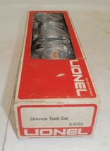 LIONEL 6-9153 Chevron Oil Silver Single Dome Tank Car w Box - £14.08 GBP