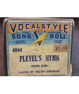 PLAYER PIANO ROLL VOCAL STYLE 4044 PLEYEL&#39;s HYMN V SONG ROLL - £8.92 GBP