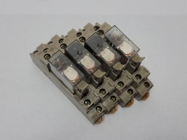 Lot of 4 Omron G2R-1-S Relays , 120 VAC, 10 Amp , w/ Base  - $14.67