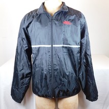 Sports Illustrated Men Black Jacket Wind Breaker Full Zip Size XL Vintag... - £4.68 GBP
