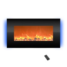 Electric Fireplace - 31 in. - Black - £159.45 GBP