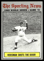 1970 Topps #309 World Series Game 5 - Koosman Shuts The Door! WS  VGEX-B111R3 - £15.82 GBP