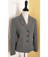 THE LIMITED Lined Gray Stretch Polyester Blend Dress Jacket w/ Pockets (S) - $40.07 CAD