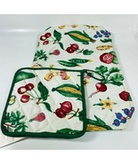 Placemat / Table Mat - Vegies Print with Green Border By Allary Corp - $16.82