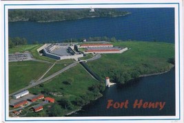 Ontario Postcard Kingston Fort Henry Aerial View - £1.68 GBP