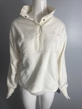 NWT Champions Sweater Womens White Pink Logo Button Up Small - £18.86 GBP