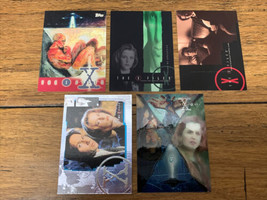 The X Files Promo Trading Card Lot of 5 Cards Topps Season 6 7 8 CV JD - $12.38