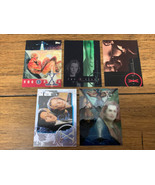The X Files Promo Trading Card Lot of 5 Cards Topps Season 6 7 8 CV JD - $229.82 MXN