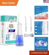 3-Mode Rechargeable Water Flosser with Dual UV Sanitizer for Ultimate Hy... - $45.00