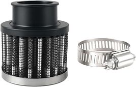 Car Air Intake Filter, 1" 25mm Inlet Valve Cold Air Intake Filter Carbon... - $8.90