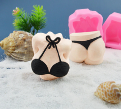 3D Sexy Bikini Buttock Bra Undies Silicone fondant  Mold Unique Romantic... - $9.99