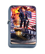 President Donald Trump 2024 L6 Windproof Refillable Flip Top Oil Lighter - £11.86 GBP