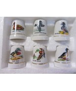 VINTAGE PORCELAIN THIMBLE SET OF 6 DUCKS NEW OLD STOCK MIB - $10.39