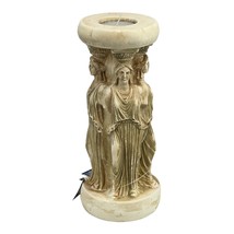 Caryatid Acropolis Candle Holder Ancient Greece Statue Sculpture Cast Stone - £35.81 GBP