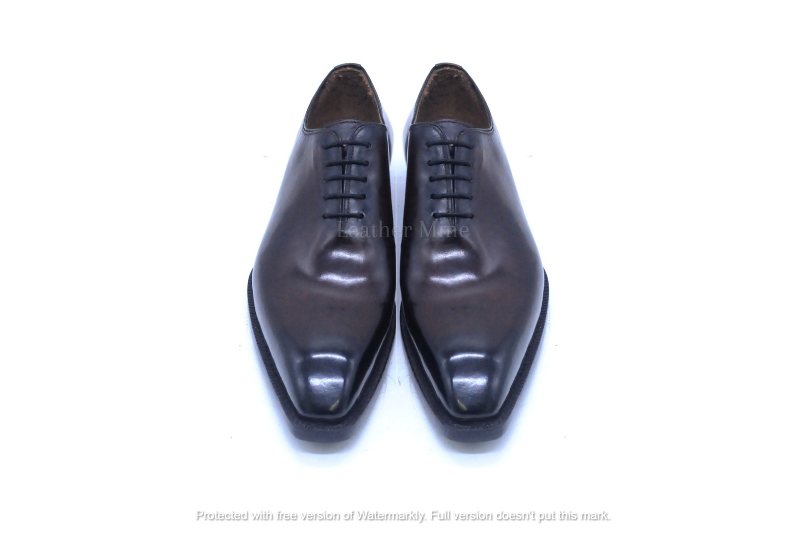 Men's Handmade Ox Blood Patina Leather Oxfords Formal Custom Made Shoes