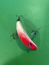 Vintage Fishing Lure - Red and White - £5.34 GBP