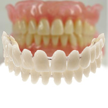 Fake Tooth Upper Lower Removable Dental Veneers Dentadura Postiza Completa Resin - £13.61 GBP