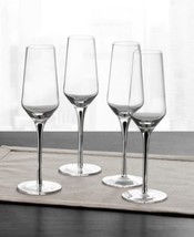 Hotel Collection Black Stem Champagne Glasses, No Color No Size - $27.00