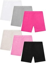 6 Pack Dance Shorts Girls Bike Short Breathable and Safety Size: 2T,3T,6T, 7T - £10.17 GBP