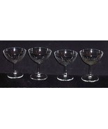 4 Vintage Cris D`Arques Durand DIAMANT Champagne/Sherbet/Cocktail Bar Gl... - $14.85